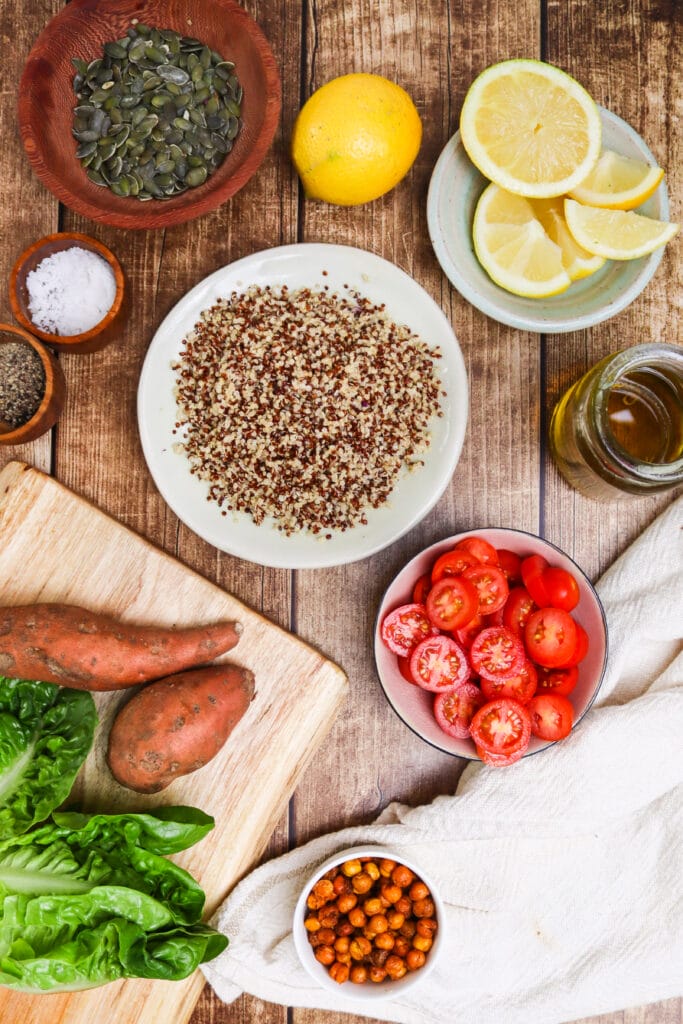 Easy Quinoa Bowl Recipe ingredients