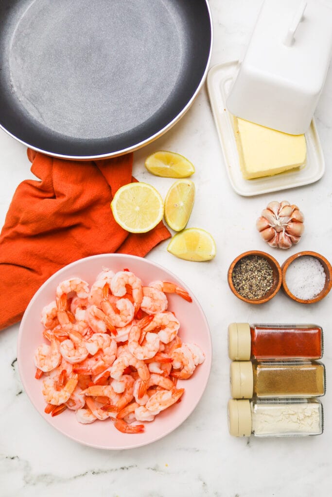 Perfect Sauteed Shrimp ingredients