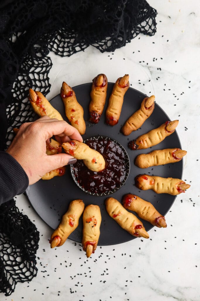 Easy Witch Finger Cookies (Halloween Cookies) featured image below 3