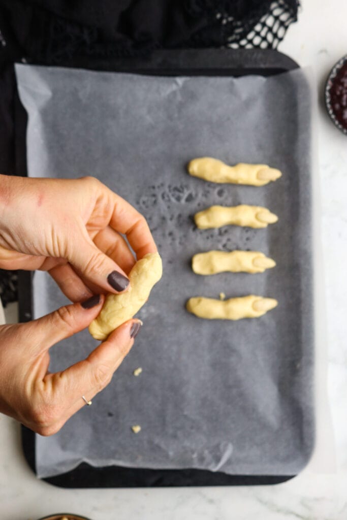 Easy Witch Finger Cookies (Halloween Cookies) step 6