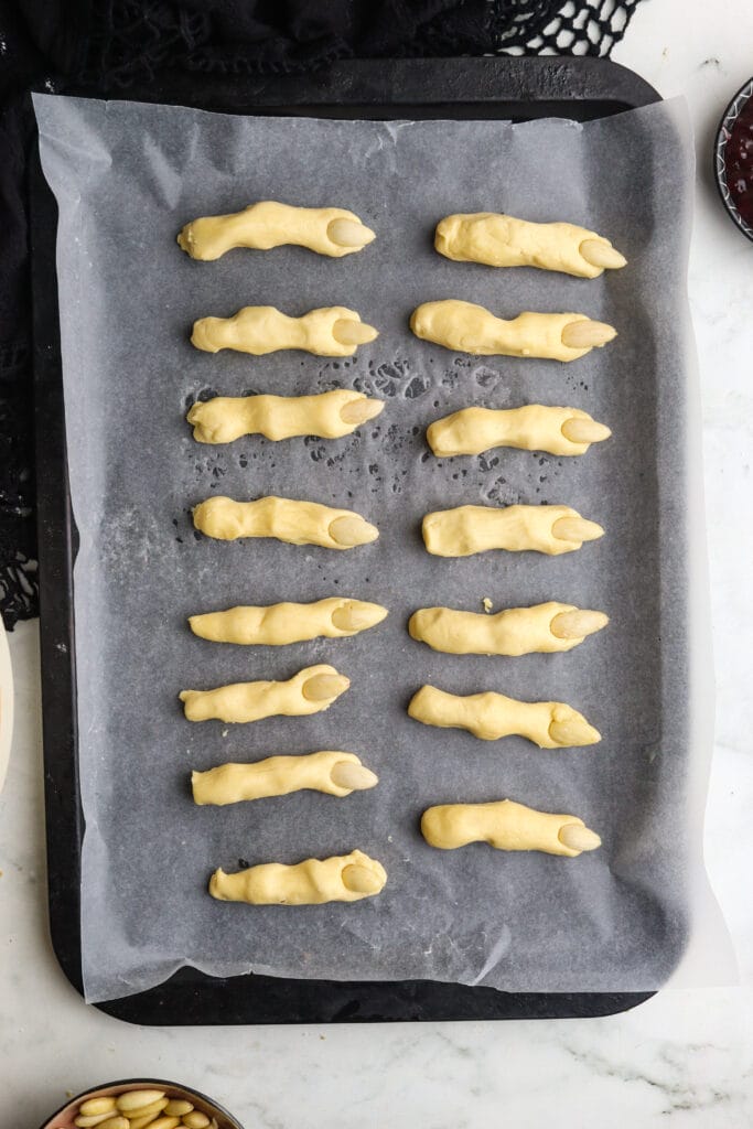 Easy Witch Finger Cookies (Halloween Cookies) step