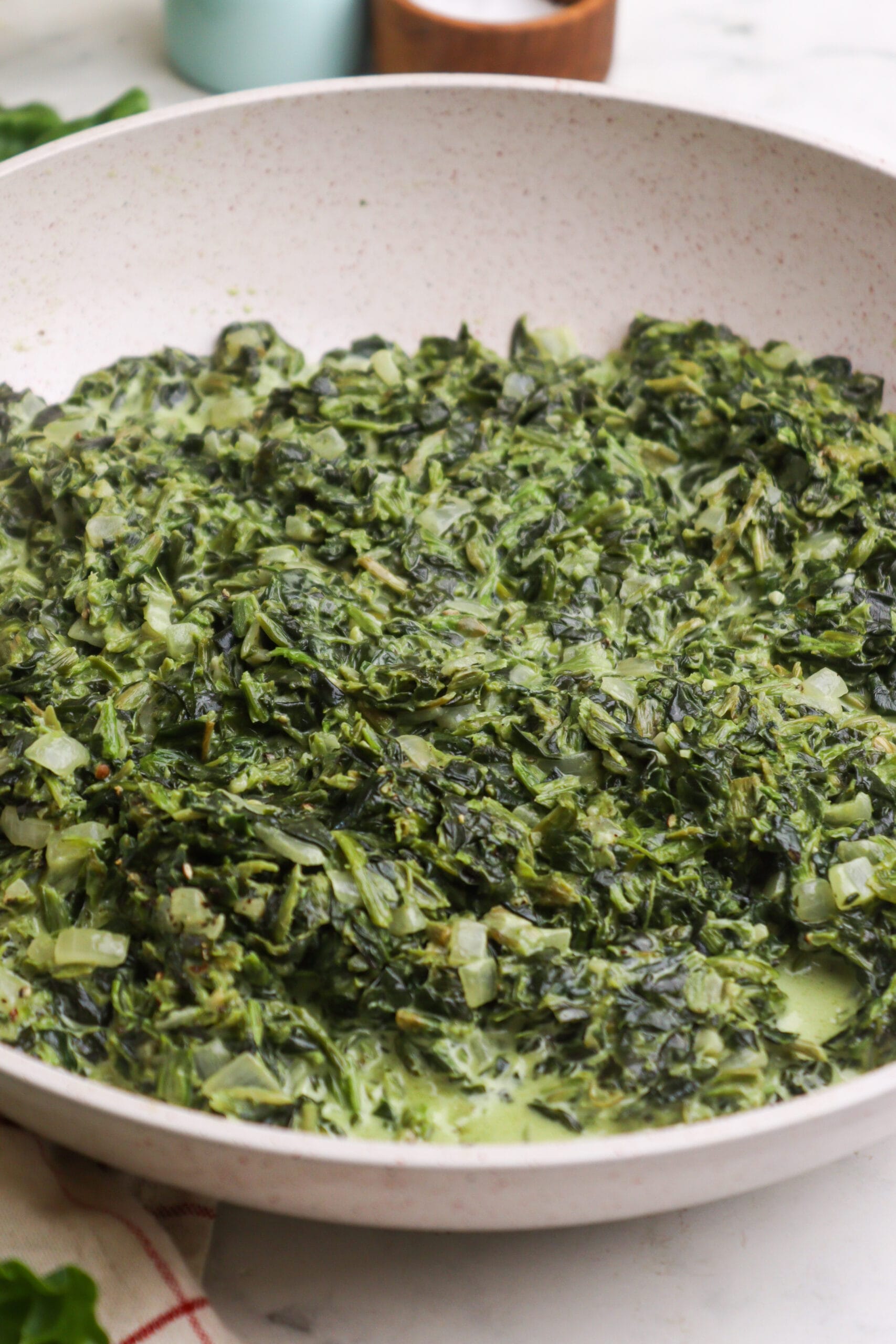Creamed spinach recipe