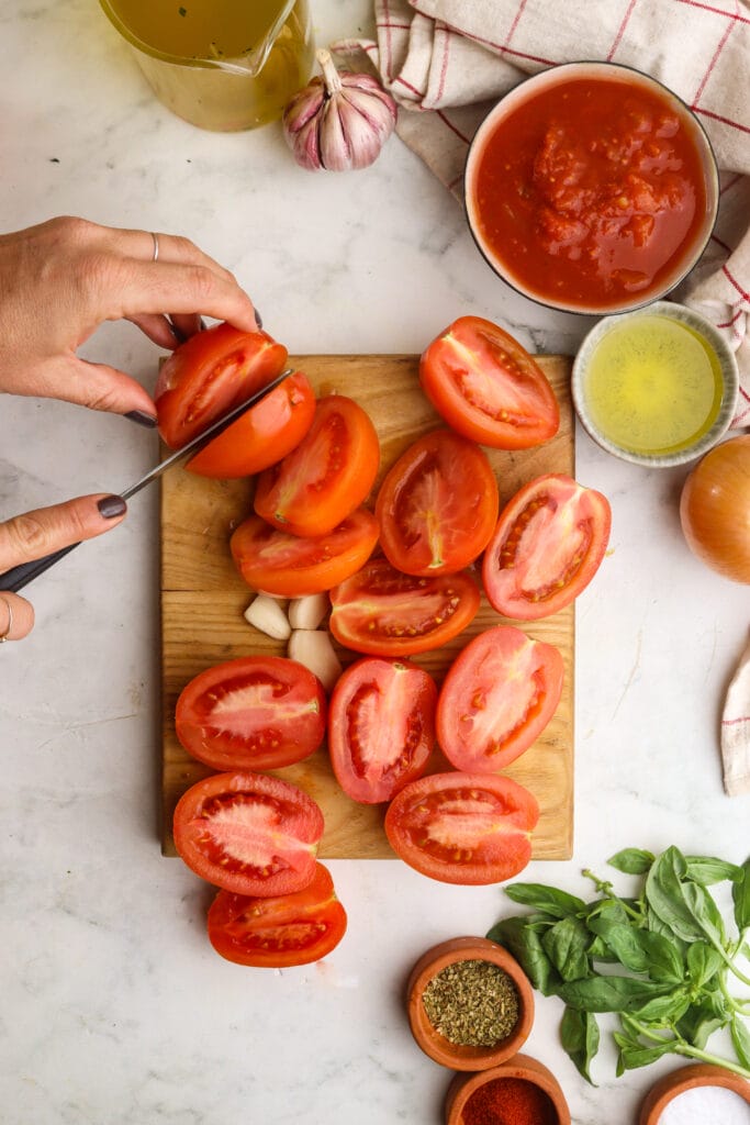 Homemade Tomato Basil Soup Recipe step 2