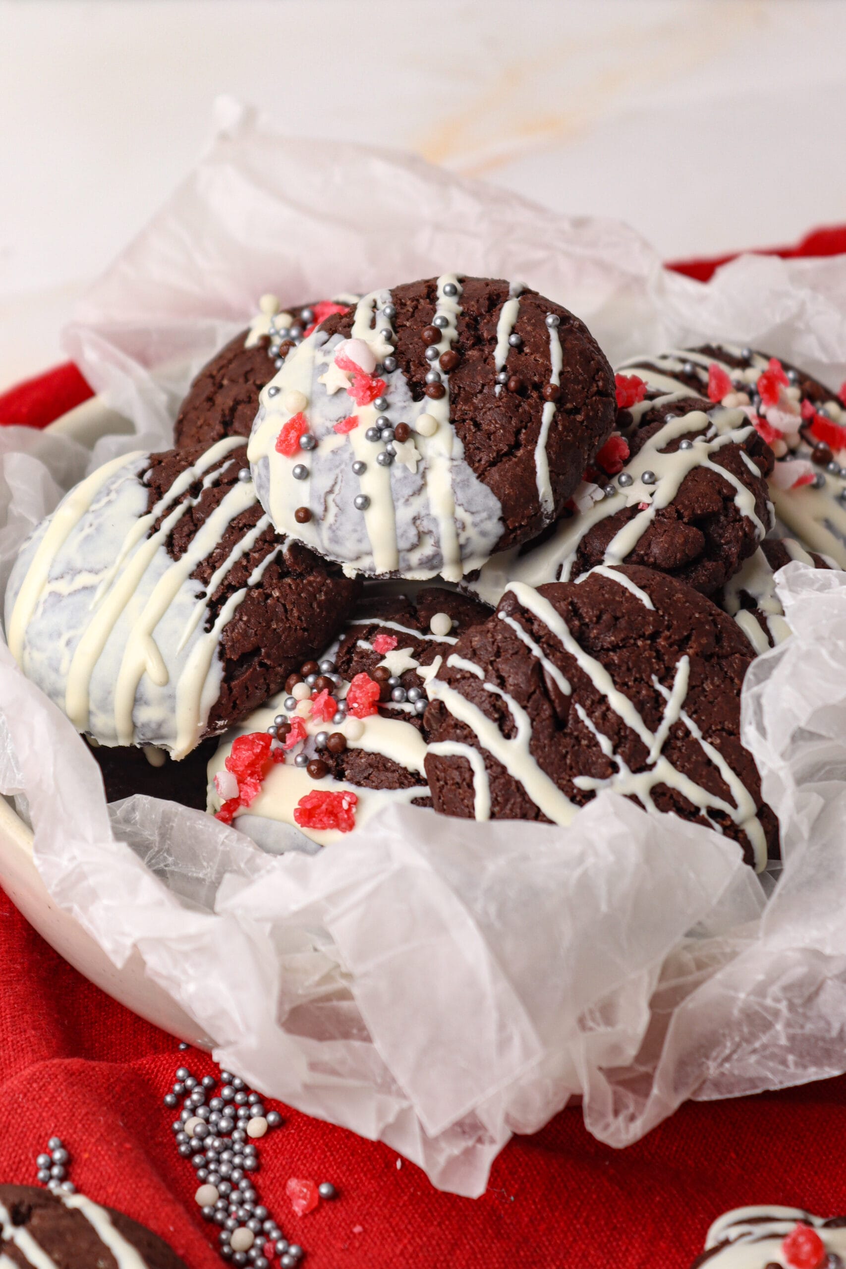 Delicious Chocolate Peppermint Cookies featured image above