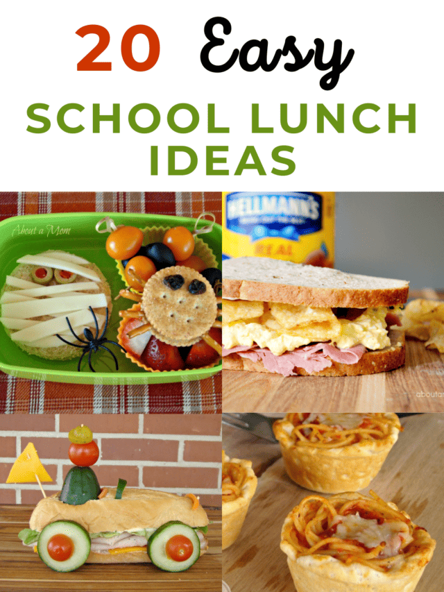 20 Easy School Lunch Ideas